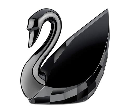 Swarovski Black Jet Crystal Figurine Black Swan Large 1098643 Size 4