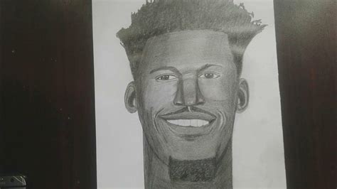 Live Drawing Easy Step By Step Drawing Jimmy Butler Youtube