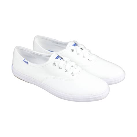Womens White Canvas Sneakers