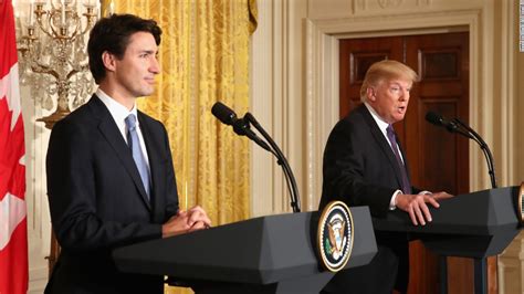 Trump Defends Travel Ban As Trudeau Looks On Cnnpolitics