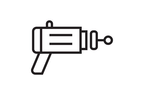 Gun Line Icon Graphic By Rifkihaikal567 · Creative Fabrica