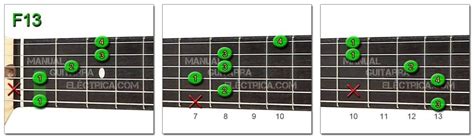 Thirteenth Chords Chart 13 Electric Guitar Manual