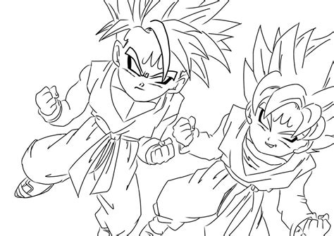 Goten Y Trunks Para Colorear Imagui