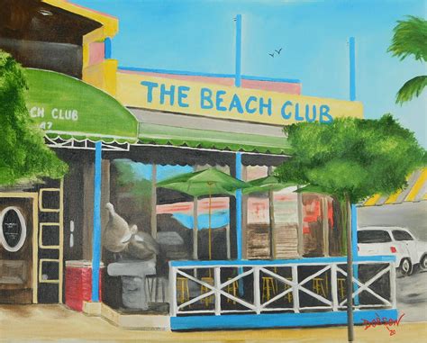 The Beach Club On Siesta Key Painting By Lloyd Dobson Fine Art America