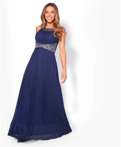 Prom Dresses Diamante Empire Line Maxi Dress Krisp