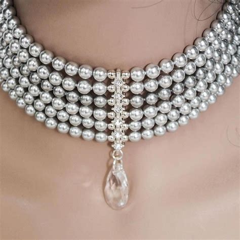 Gorgeous Elegant Necklaces 5436 Elegantnecklaces Crystal Choker