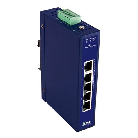 Ruggedized Din Rail Mount Unmanaged Ethernet Switches With Gigabit Port