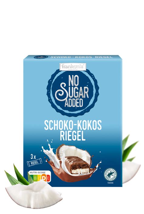 Frankonia No Sugar Added Schoko Kokos Riegel 3x33 4g