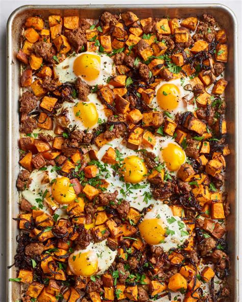 Sweet Potato Hash With Sausage And Eggs Kitchn