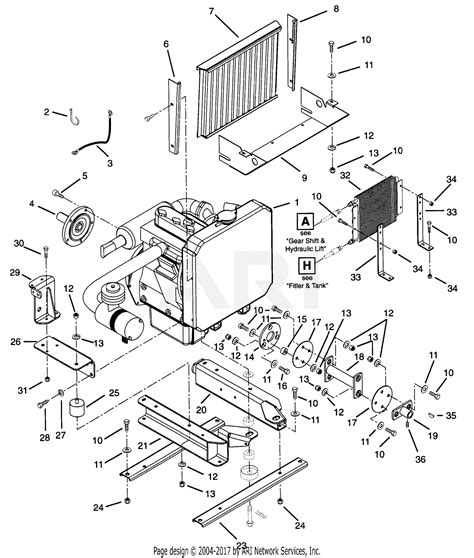 Gravely 990003 000101 Pm 350 21 Hp Kubota Parts Diagram For Engine