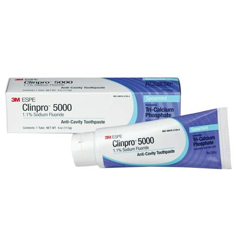 3m Clinpro 5000 11 Sodium Fluoride Anti Cavity Toothpaste 12115sm