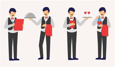 Waiter Vector Art Icons And Graphics For Free Download
