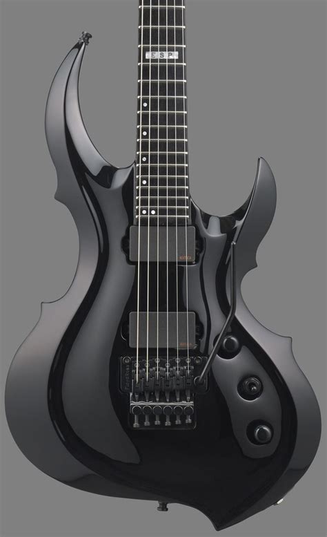 2014 Esp E Ii Frx Black Electric Guitar Black Electric Guitar Guitar Music Guitar