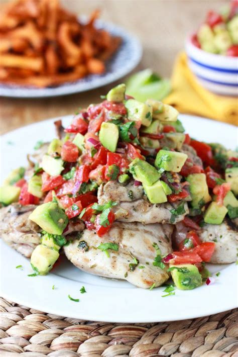 The other star attractions are cilantro, of course. 30 Minute Cilantro-Lime Chicken with Avocado Salsa (With ...