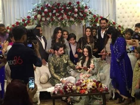 Aiman Khan And Muneeb Butts Engagement Ceremony Pics