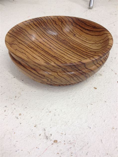 My First Turned Bowl Given As A T Mothers Day Zebrawood