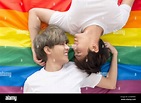 Homosexuell Paare junge Jungen asiatische Männer LGBT Konzepte ...