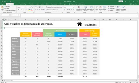 Planilha De Controle De Metas De Vendas Em Excel Planilhas Microsoft