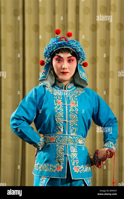 Female Actor Perfoming In The Famous Chinese Opera Beijing Opera