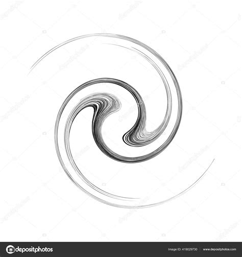 Voluta Girada Curva Forma Hélice Espiral Redemoinho Twirl Elemento