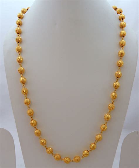 Jwellmart Indian South Gold Polish Self Design Women Long Necklace Chain Jewelry Online Gold