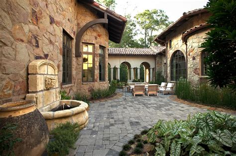 Check Out This Beautiful Courtyard In Our Tuscan Villa Home This
