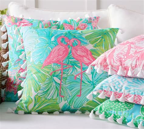 Beach dresses, swimwear & accessories. Indoor/Outdoor Lilly Pulitzer Printed Pillow - Fronds Place | Pottery Barn