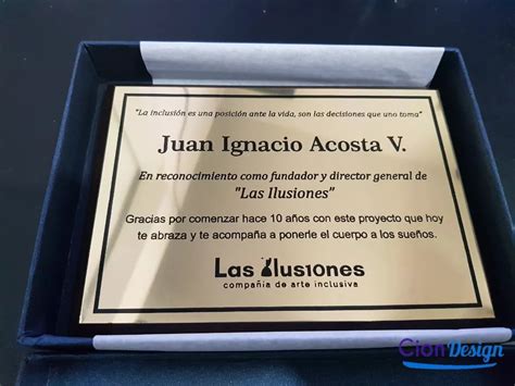 Placas De Reconocimiento Cion Design