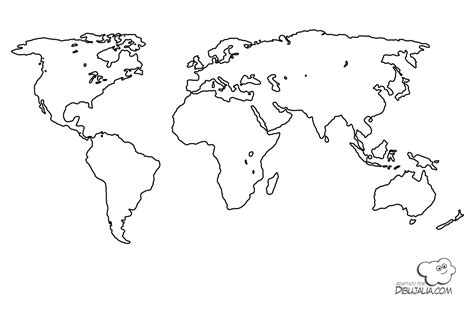 Mapa Mundo Dibujo Mapa Mural Del Mundo Mapamundi Dibujo