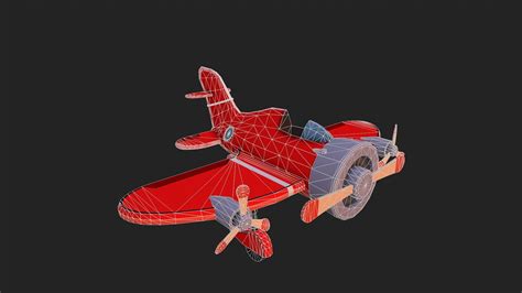 3d Model Realtime Airplane Cgtrader