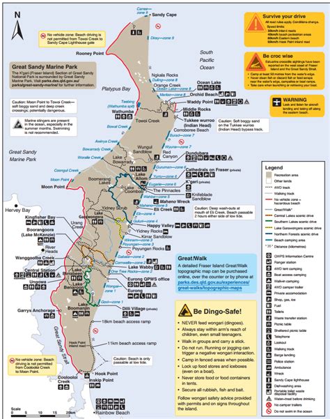 Fraser Island Australia Map