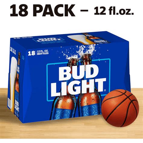 Bud Light Beer 18 Pack Beer 12 Fl Oz Bottles Domestic Roths