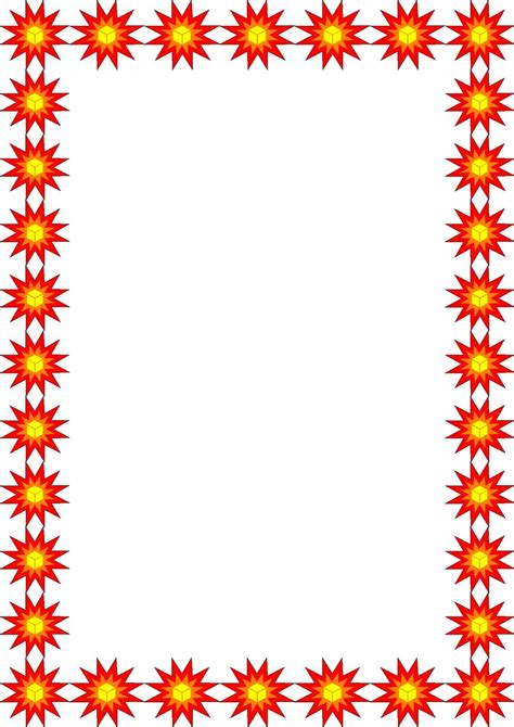 Beautiful Borders For A4 Size Paper Clipart Best