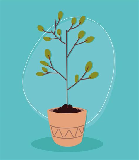 Potted Plant Decoration 4209630 Vector Art At Vecteezy