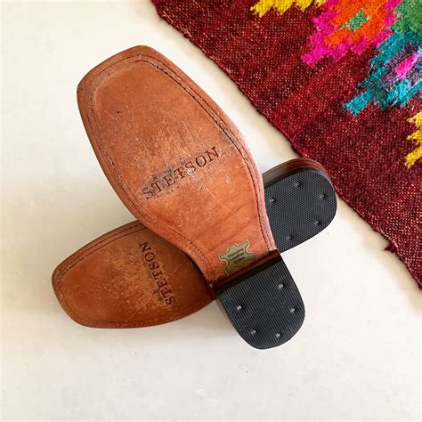 Vintage Stetson Western Boot Slip On Shoes Western Mule