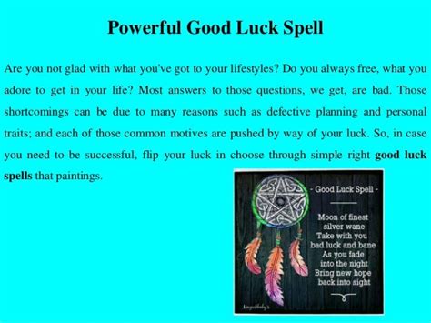 Top Powerful Good Luck Spell