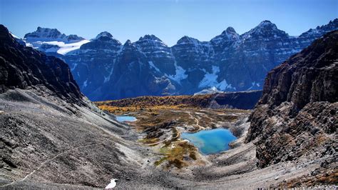 Larch Valley From Sentinel Pass Banff National Park Alberta Oc