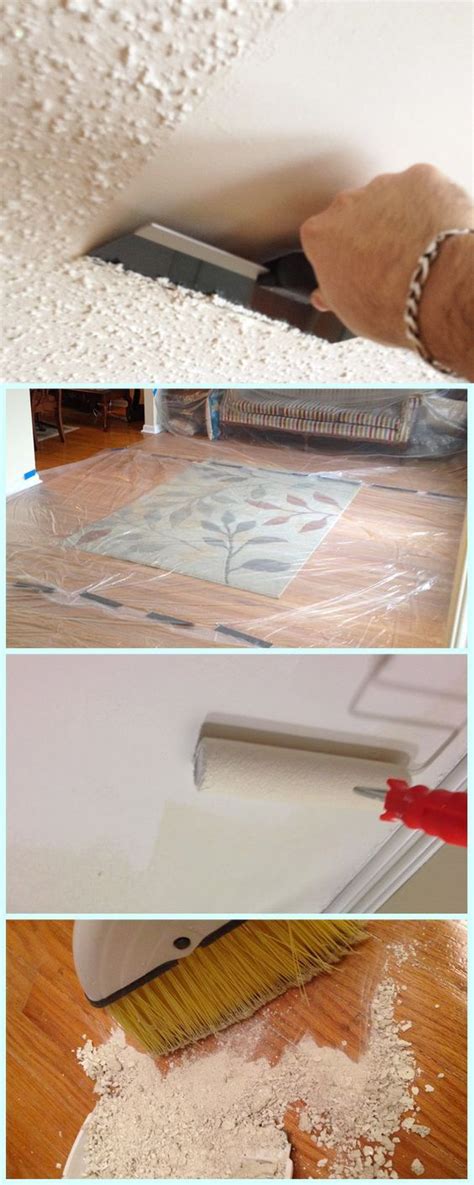 When you buy a home and it has popcorn ceilings, that is the perfect time to remove it. Removing Popcorn Ceilings! | Home improvement loans, Diy ...