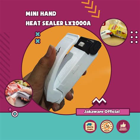 Jual MINI HAND HEAT SEALER ALAT PRES ELEKTRIK ELEKTRIC PEREKAT PLASTIK MAKANAN KEMASAN BUNGKUSAN