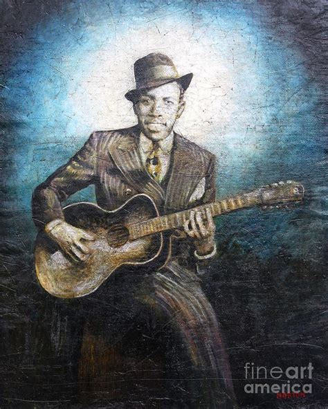 Robert Johnson King Of The Delta Blues Painting By Doug
