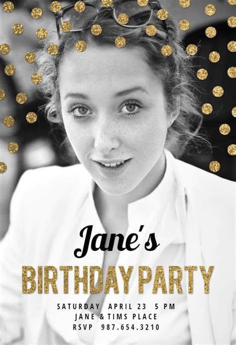 dots all over birthday invitation template free greetings island birthday invitation