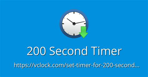 200 Second Timer Online Timer Countdown