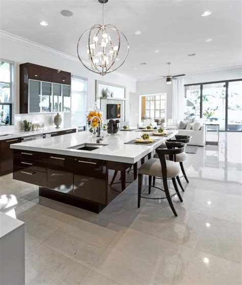 101 Kitchens With Chandelier Lighting Photos