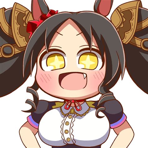 1girl Horse Ears Solo Animal Ears Twintails Fang Hands On Hips