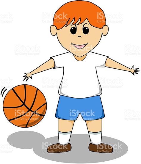 Cartoon Boy Basketball Player Clipart Blue 20 Free