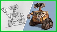 Cómo dibujar WALL • E | Dibuja con Pixar || Disney and Pixar Fan - YouTube