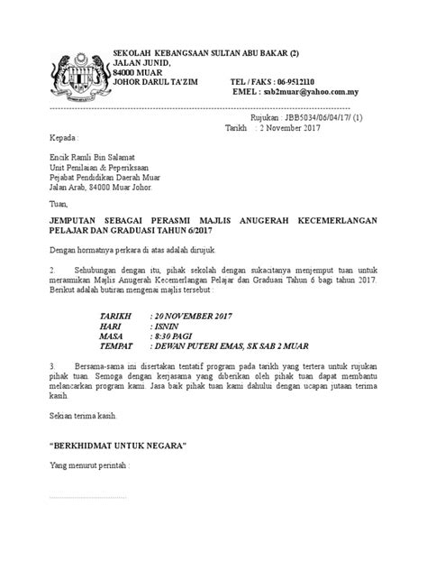 Mulai dari contoh surat pernyataan diri sendiri, contoh surat. Surat Jemputan Perasmi