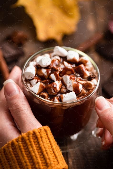 Hot chocolate made with hershey's syrup. Cozy warm hot chocolate | Hot chocolate marshmallows, Hot ...