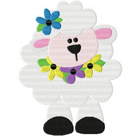 Spring Lamb A Sweet Machine Embroidery Design For Spring By
