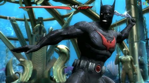 Injustice Gods Among Us Batman Beyond Costume Gameplay Youtube